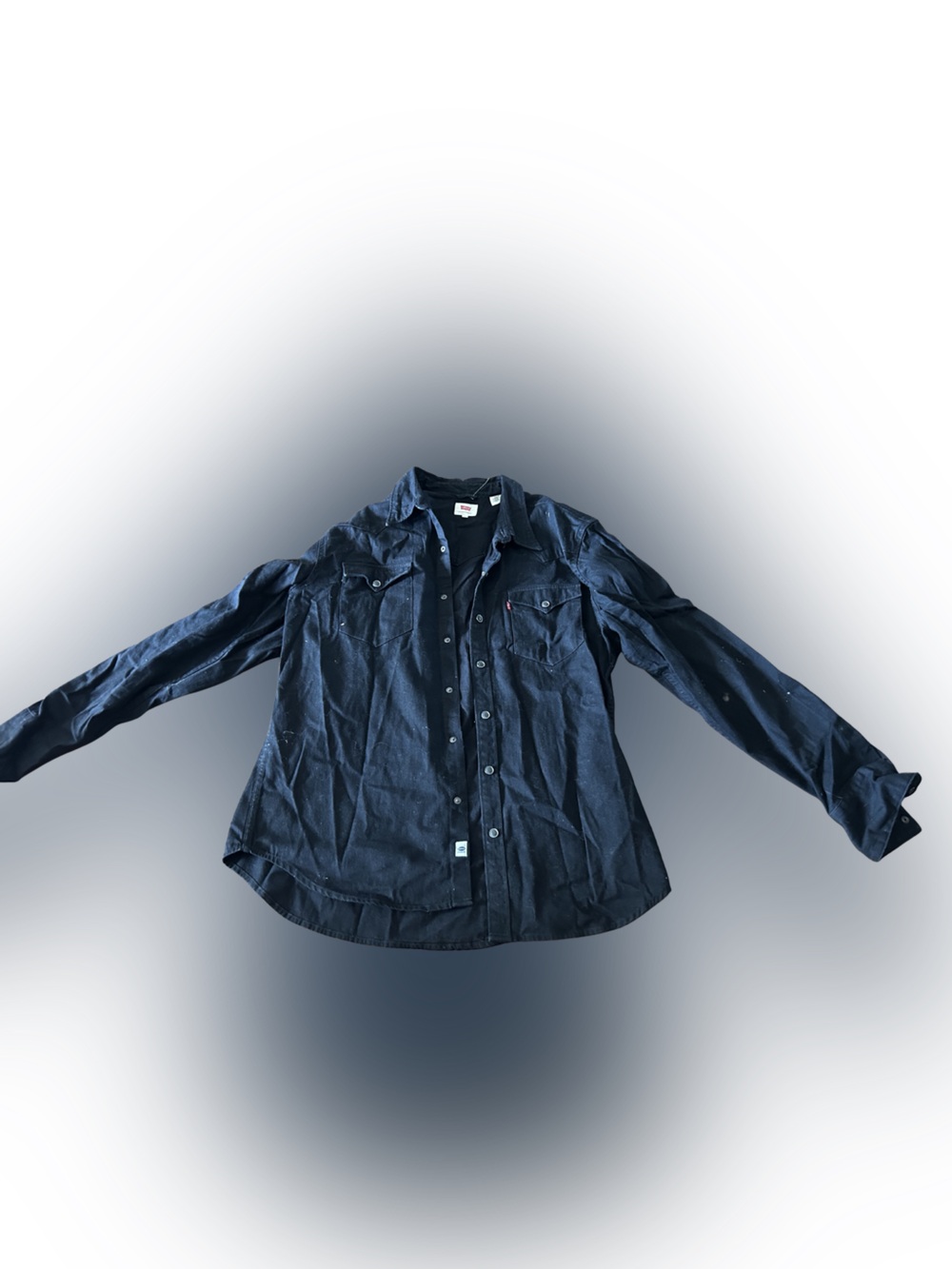 Levi's Black Button-Front Shirt Jacket